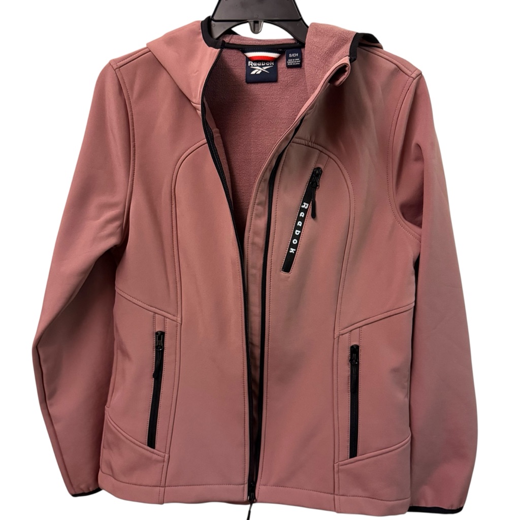 Reebok Hooded Jacket With Black Zippers - Is Size Small S/Ch - Nwt